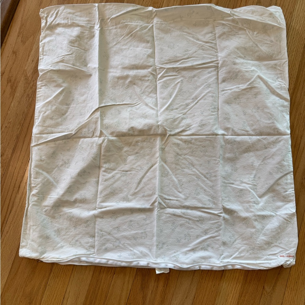 White Patterned Fabric Square